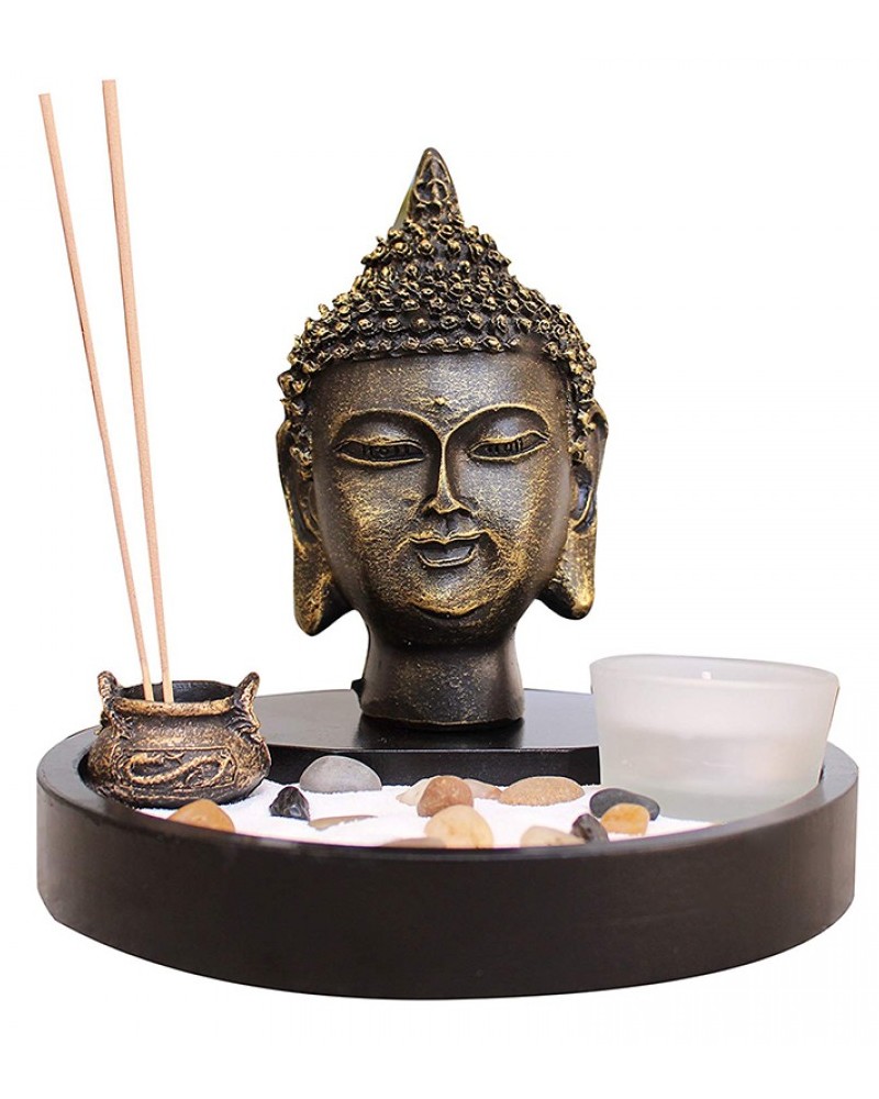 Kit Altar Buda Decoração Zen Meditação (essencial - 2 Peças)