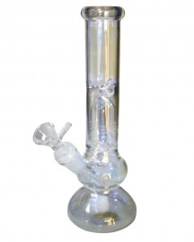 Bong de Vidro Reto Gelo Raibow 25cm