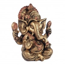 Esttua Ganesha Abenoando 19cm Resina