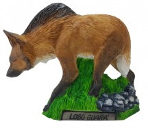 Esttua Lobo Guar 16cm Resina