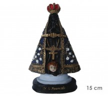 Estatua Nossa Senhora Aparecida 15cm Resina