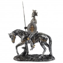 Esttua Dom Quixote no Cavalo 28cm Resina