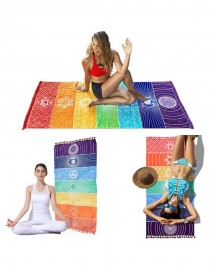 Tapete para Yoga e Meditao 7 Chakras Mdio